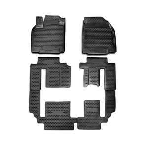 Mazda CX-9 Floor Mats - Omac - Rubber TPE 6 Pcs - Black - '07-'15